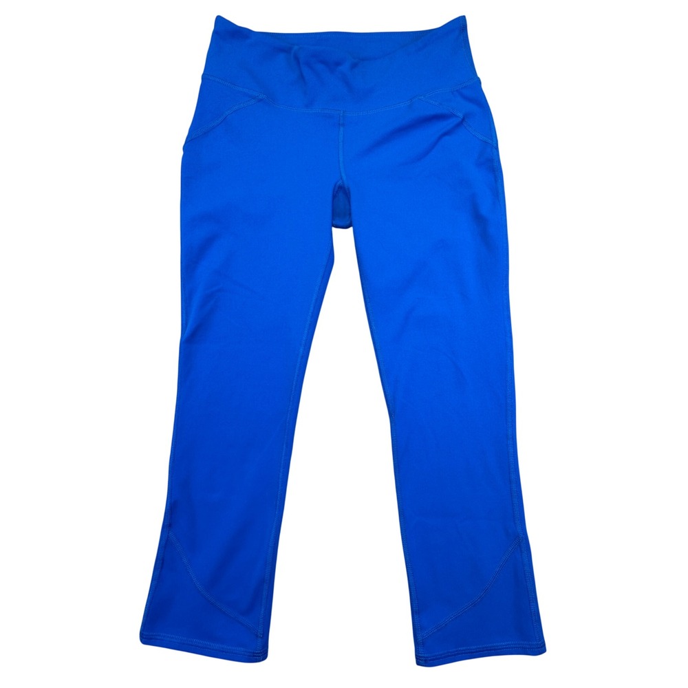 Fabletics Womens Blue‎ Cropped Yoga Pants Athletic Leggings XS 393080-44-XS